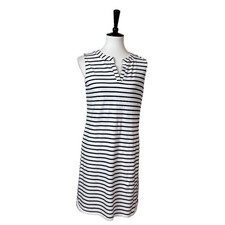 Chico’s Dress Shift Tee Shirt Sleeveless V-neck Stripe Chico’s 0 - Women’s XS