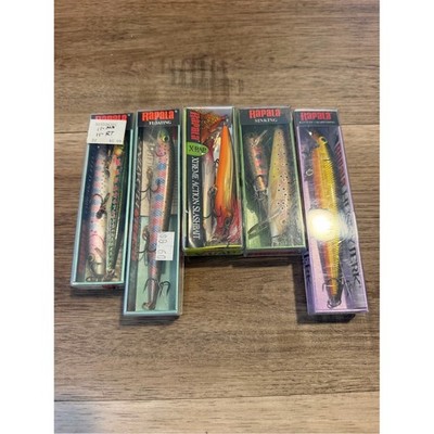 Rapala Lure Lot NEW Unused OG Flottant Countdown Husky Jerk X Rap Finland Balsa