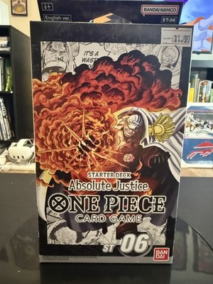 One Piece TCG ST06 Absolute Justice Starter Deck English Brand New Sealed