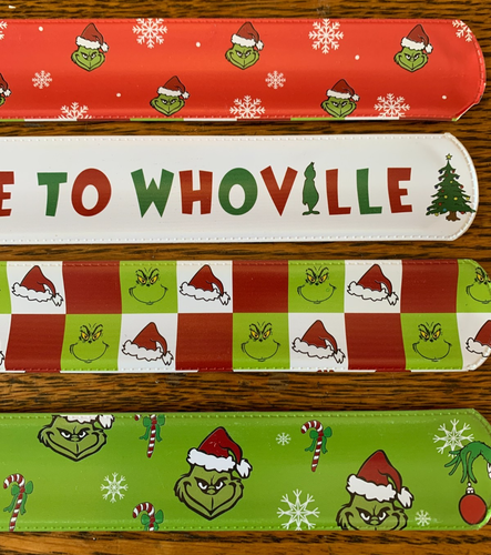 NEW GRINCH Slap Bracelets - GREAT for STOCKING STUFFERS!! or PARTY FAVORS!! - Picture 4 of 7