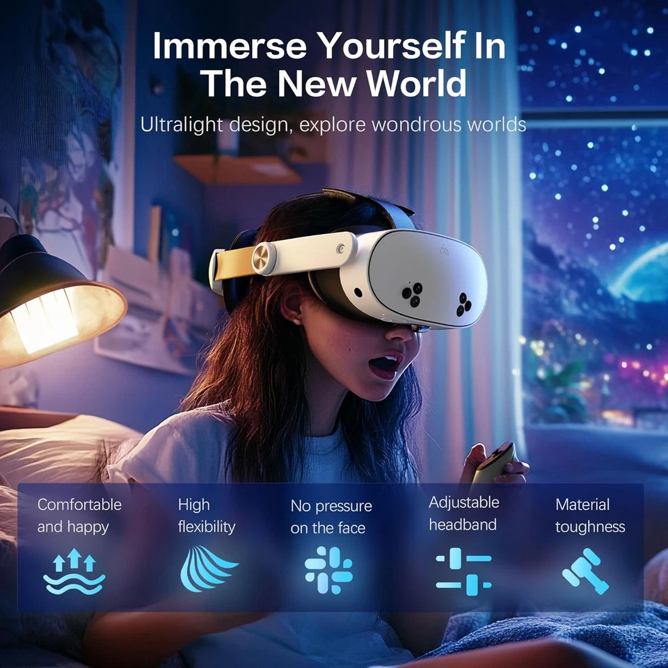 Head Strap for Oculus Meta Quest 3S Quest 3, Fashion Adjustable Comfort Enhanced - Image 3 of 4