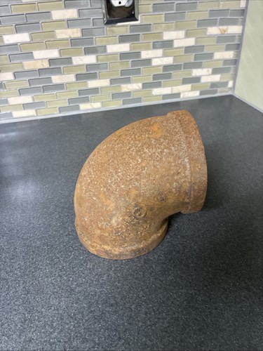 3" Steel Double Female NPT 90° Elbow Cast Pipe Fitting 3 in. Plumbing Connection - Picture 9 of 13