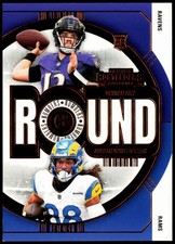 2024 Panini Contenders #21 Devin Leary / Jordan Whittington Round Numbers Bronze