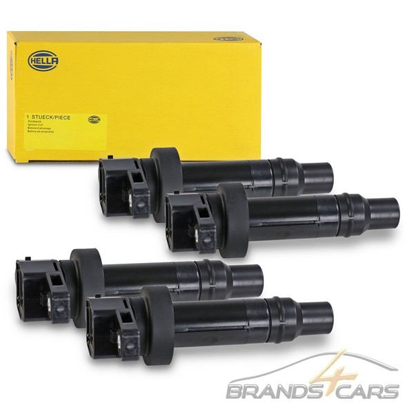 4X Hella ZÜNdspule FÜR Hyundai Accent I20 I30 KIA Ceed Cerato RIO Soul Venga-image