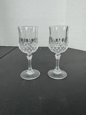 Cristal D'Arques Longchamp Crystal Cordials set of 2 Vintage