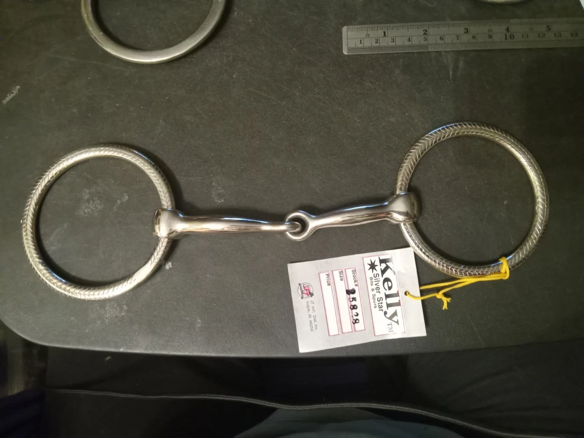 Tough1 4 in. Shank Stainless Steel Long Shank Snaffle Bit at Tractor