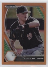 2021 Panini Prizm Draft Picks Neon Orange 23/50 Tyler Mattison #PDP104 7eo