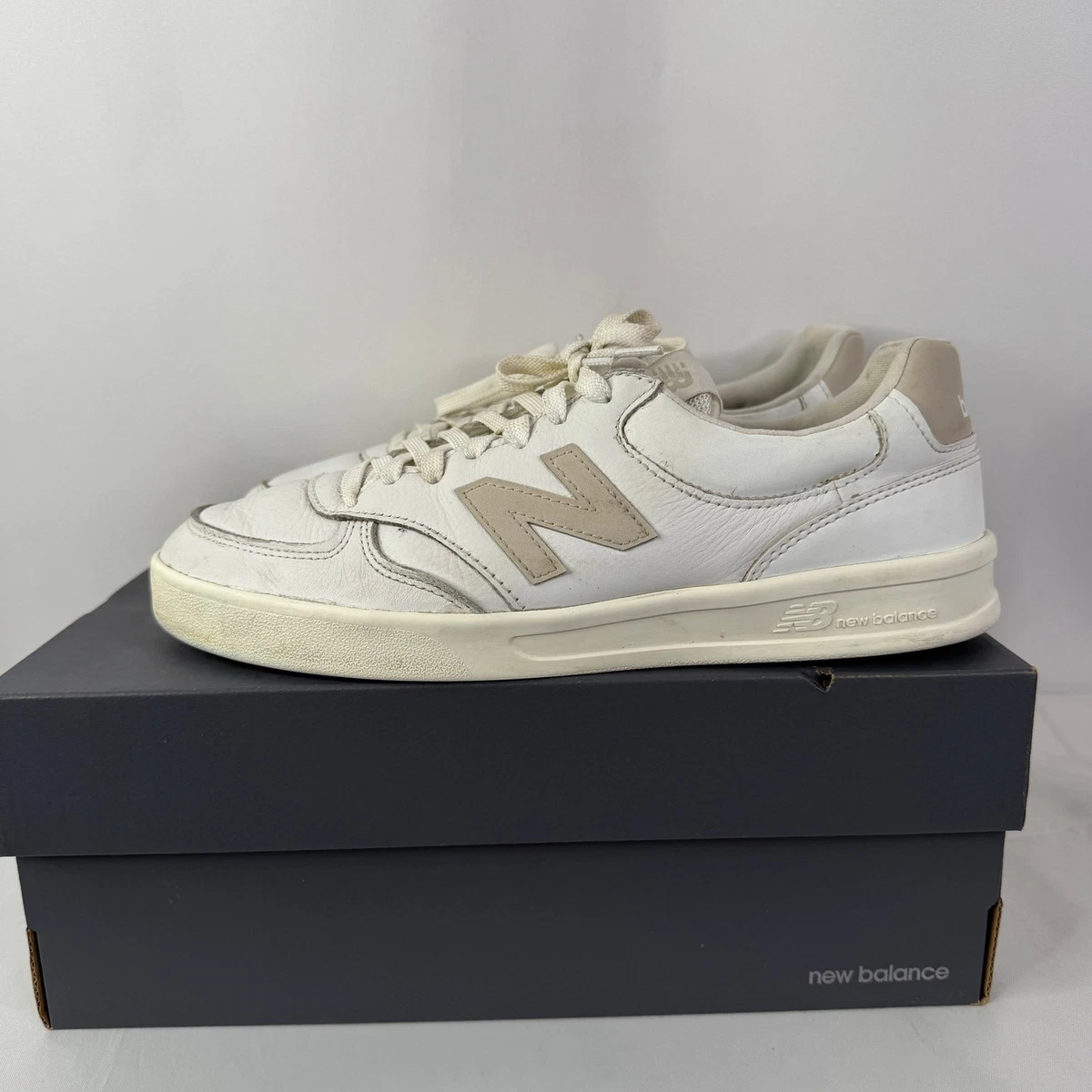 New Balance 300 Court Mens US 7.5 Casual Shoes‎ White Beige Lace Up Sneakers New Balance® 300 Court Sneakers For Men | J.Crew main image 2