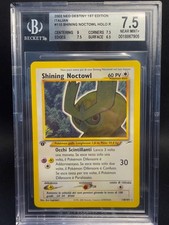 Pokémon Karte Shining Noctowl Holo - Neo Destiny 1. Edition BGS 7.5 Italienisch