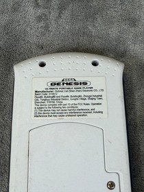 SEGA Genesis Ultimate Portable Game Player White Model NO CHARGING CABLE WORKS