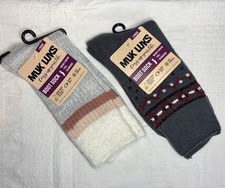 Muk Luks Women  s Boot Socks Sizes 6 - 11 Super Soft Cozy Comfort