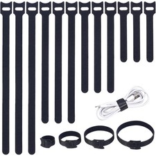 200PCS Reusable Cable Ties Wire Ties Cord Organizer Cable Organizer Adjustable