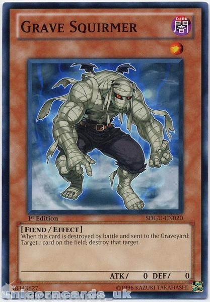 SDGU-EN020 Grave Squirmer 1st Edition Mint Yu-Gi-Oh! Card