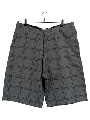 Ecko Unltd. Shorts Herren S Grau Kariert Streetwear Bermuda