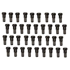 Tusk Impact Wheel Replacement Spoke Nipple Kit Rear Black For KTM 450 SX