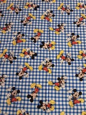 Fabric Remenant Mickey Mouse 23 L X 44 W Multicolor