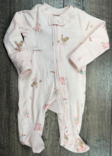 Baby Girl Clothes Just One You Carter's Newborn Pink Farm Pig Footed Outfit