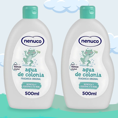 Nenuco Baby Cologne 500ml   Gentle Fresh Scent for Everyday Use (2-Pack)