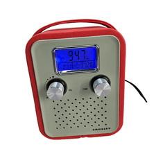 Crosley Songbird Orange Portable AM/FM Alarm Clock Radio