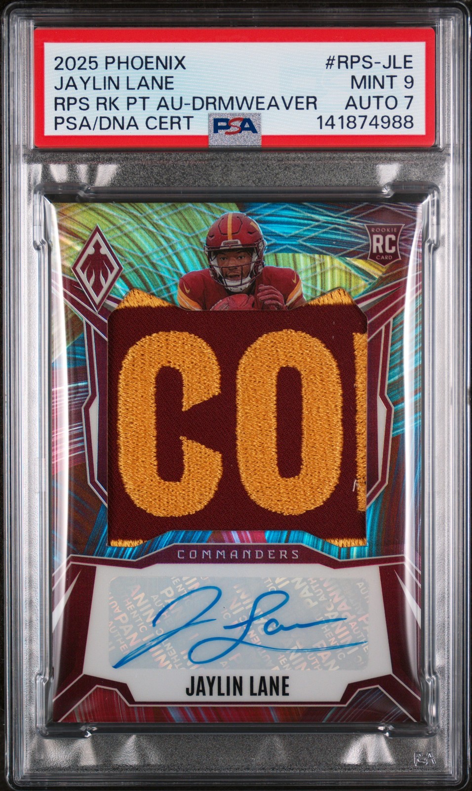 Jaylin Lane Panini Phoenix Rps Rookie Patch Autographs #RPSJLE Dreamweaver