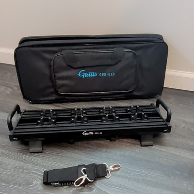 Guitto GPB-01B Guitar Effects Pedal Board w/ Carry Bag & Strap