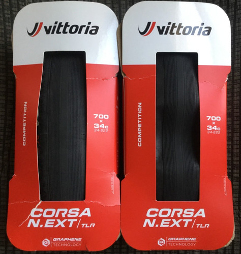Used pair Vittoria Corsa N.EXT TLR 700 x 34