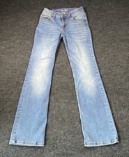 Wrangler Boot Cut Women  s Denim Jeans Size 5x34 Distressed Cowgirl Rodeo 11