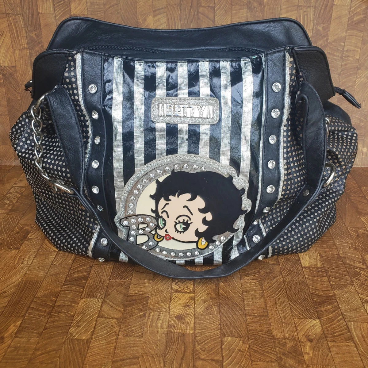 Betty Boop Faux Leather Exterior Large Bags & Handbags for Women