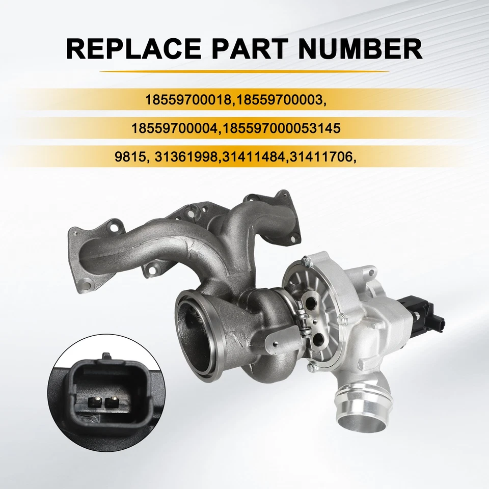 Turbocompresor para Volvo V60 V90 XC60 XC90 L4 2016-2021 2,0 L B03G nuevo Foto 3 de 4