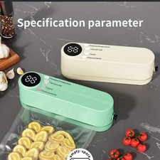 Mini Vakuumiergerät Vollautomatisch Folienschweißgerät Vakuumierer Tragbar Silbe