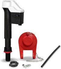 Korky 818BP QuietFILL Universal Fill Valve  2 Inch Flapper, Black