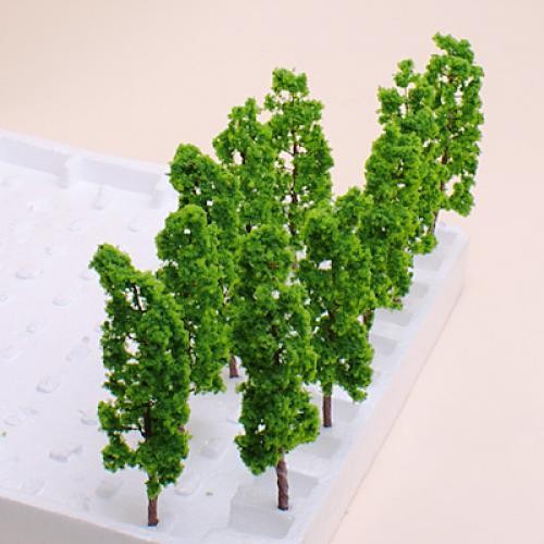 10 Model Pine Trees Train Railway Wargame Forest Diorama Scenery HO OO Scale - Bild 2 von 7