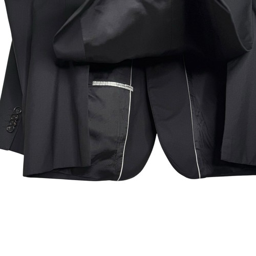 Hugo Boss Guabello 42 S Wool Black Sport Coat Jacket Super 120 Italy Lithuania - Picture 6 of 9