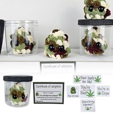 Adopt a Weed Nugget Plushie, Little Weed Nugget Plushie with Cards CW