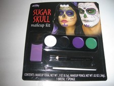 HALLOWEEN Fun World Sugar Skull Makeup Kit. New.