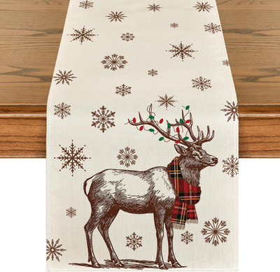 BüffelKaro Schneeflocken Rentier Weihnachten , Winter Xmas Küche  Dekoration Url