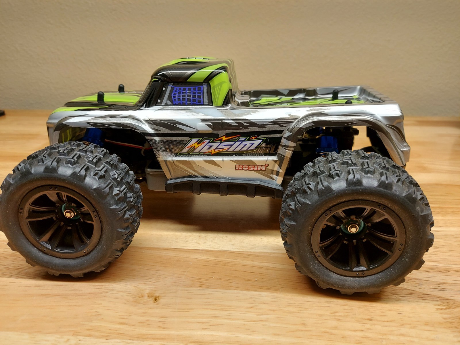 1/16 H-17 Brushless Green/black 4wd Moster Truck Rtr -see Mo