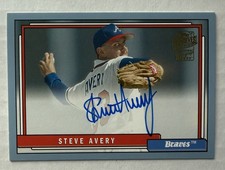 2017 Topps Archives Fan Favorite Autographs #FFA-SA Steve Avery Light Blue /75