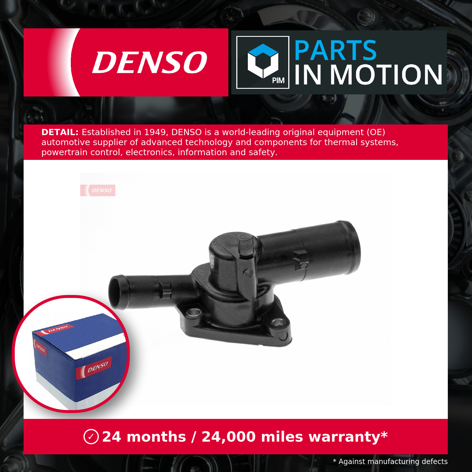 Coolant Thermostat fits RENAULT CLIO Mk4 1.5D 2012 on Denso 7700110716 Quality - Image 6