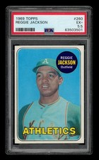 1969 Topps Set-Break #260 Reggie Jackson PSA 5.5 EX+