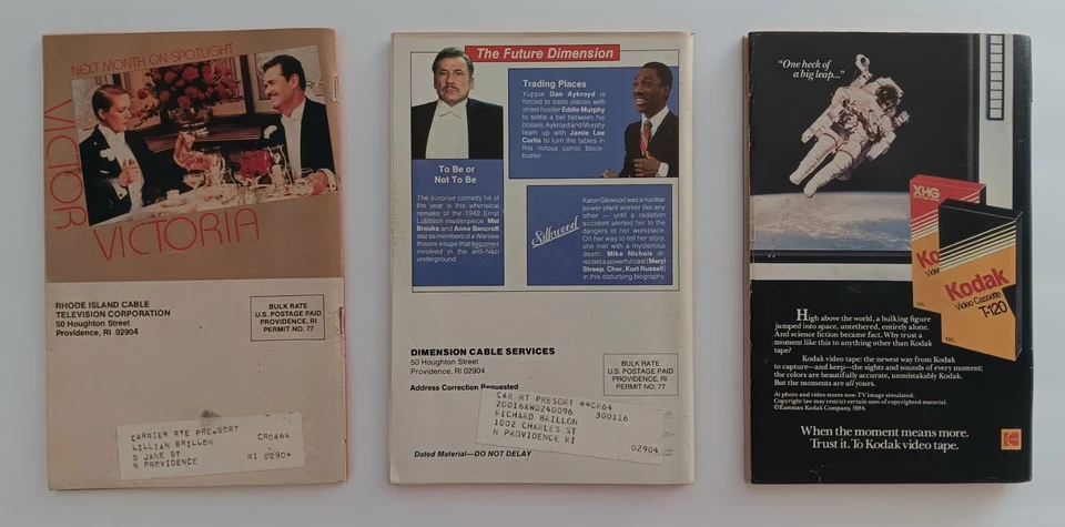 3 DIMENSION 1980's CABLE TV GUIDE Magazine's Star Trek Indiana jones Matt Dillon - Image 2 of 4