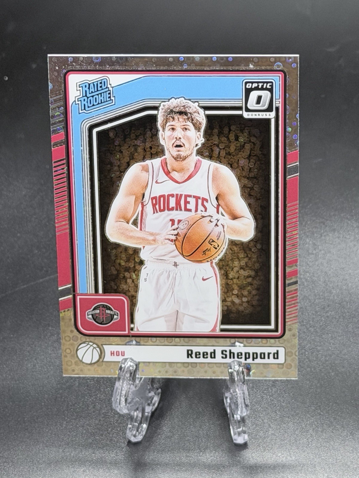 2024-25 Donruss Optic Reed Sheppard RC Fast Break Disco Prizm Rated Rookie #255