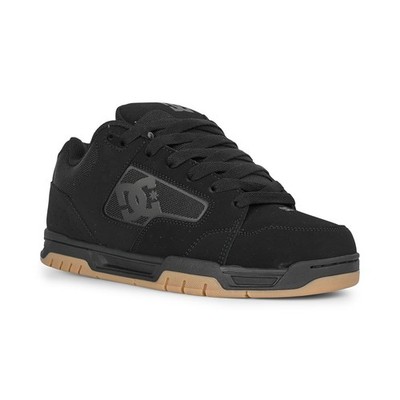 DC Coiler Skate-Schuh Trainer Schwarz/Gum Nubuck Herren Weit