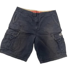 Vintage Y2K Unionbay Faded Navy Blue Cargo Shorts Men  s 38 Large Skater Baggy