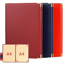 PU Leather Certificate Diploma Cover A4 Agreement Folders Portfolio File Binder