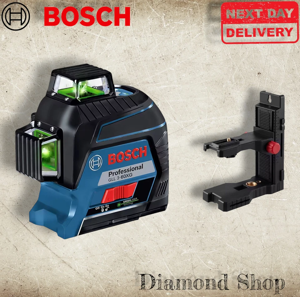 Bosch Laser Level GLL3-60XG 3 X 360 Degree Green Light