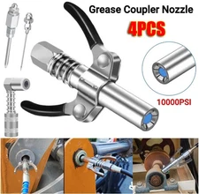 Grease Gun Accessory Kit 90 Degree Coupler Adapter Grease Needle Tips Dispenser-