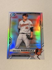Grayson Rodriguez 2021 Bowman Draft Chrome Refractor Orioles #BDC-136 0203