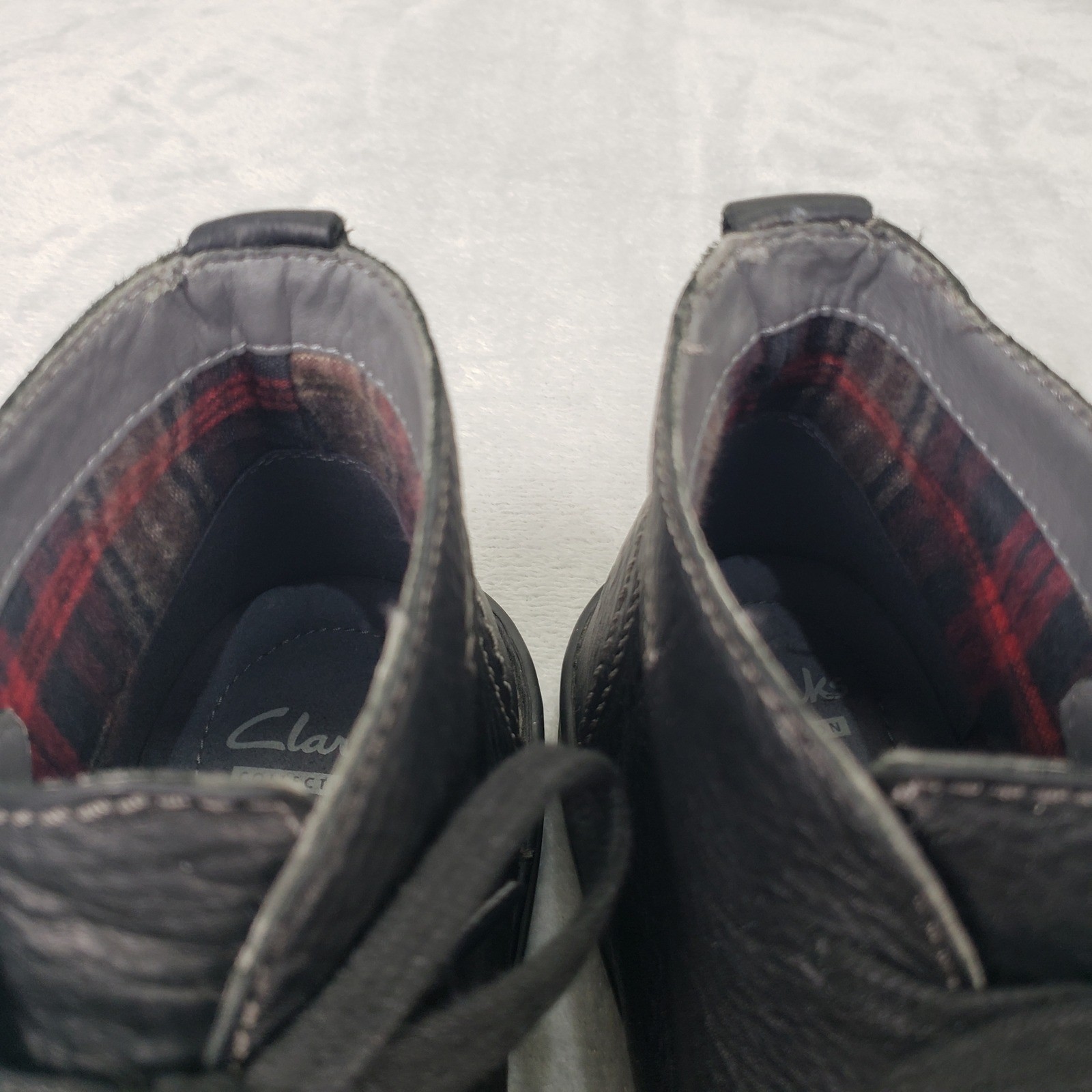 Clarks Collection Mens 11 Black Leather Chukka Bo… - image 9