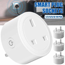 1/4/10Pack Wireless WiFi Smart Plug Sockets Power Socket For Amazon Alexa Google